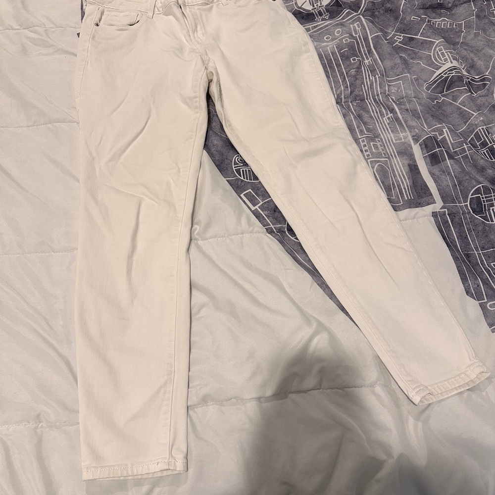 Old Navy Rockstar Cream Jeans